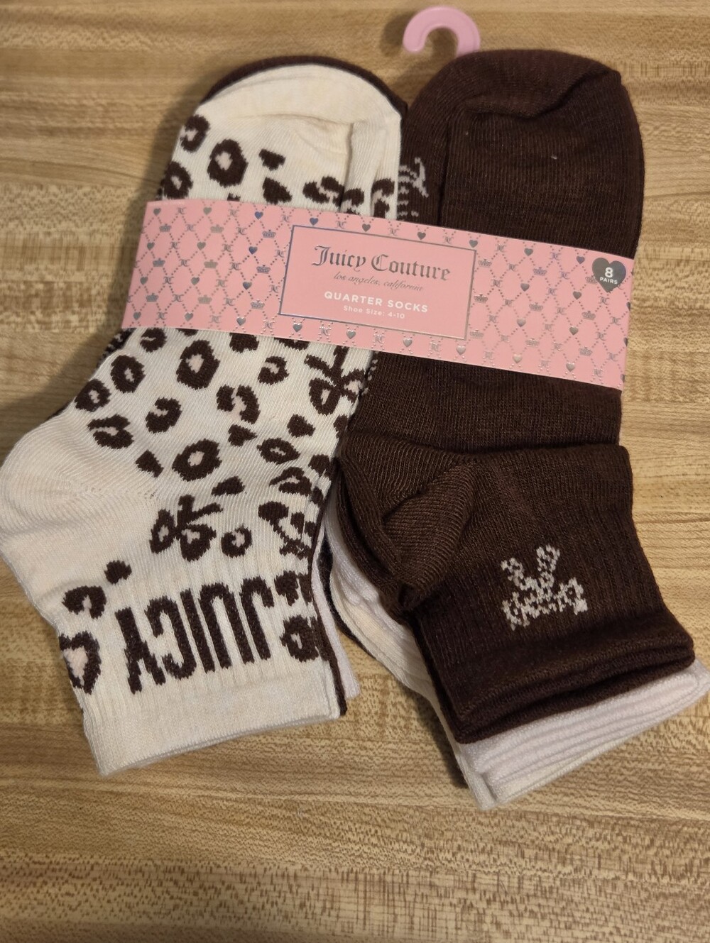 Juicy Couture NWT 8 Pairs Of Crew Socks